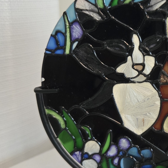 Cats Stained Glass Look Tea Light Holder Joan Baker Designs Pets Kitty Tiffany - Picture 7 of 7